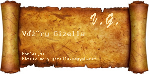 Véry Gizella névjegykártya
